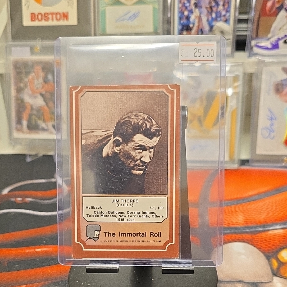 1974 FLEER HALL OF FAME JIM THORPE VG-EX